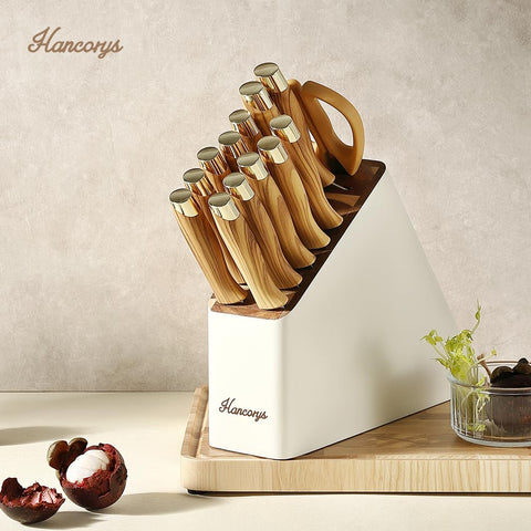 Cuchillo rebanar Hancorys 8 pulgadas para filetear y porciones uniformes.