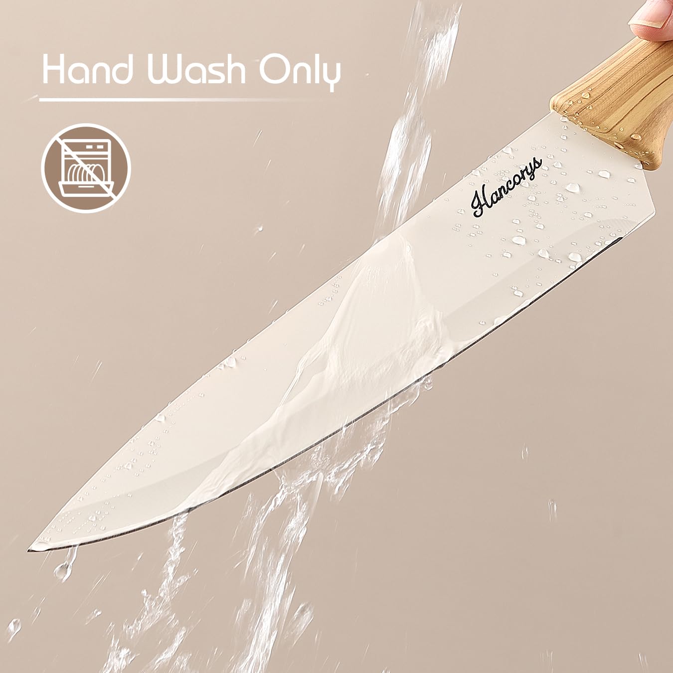 Cuchillo serrado para pan Hancorys de 8 pulgadas.