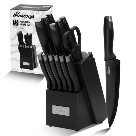 Tijeras de cocina Hancorys y bloque con afilador para diversas tareas