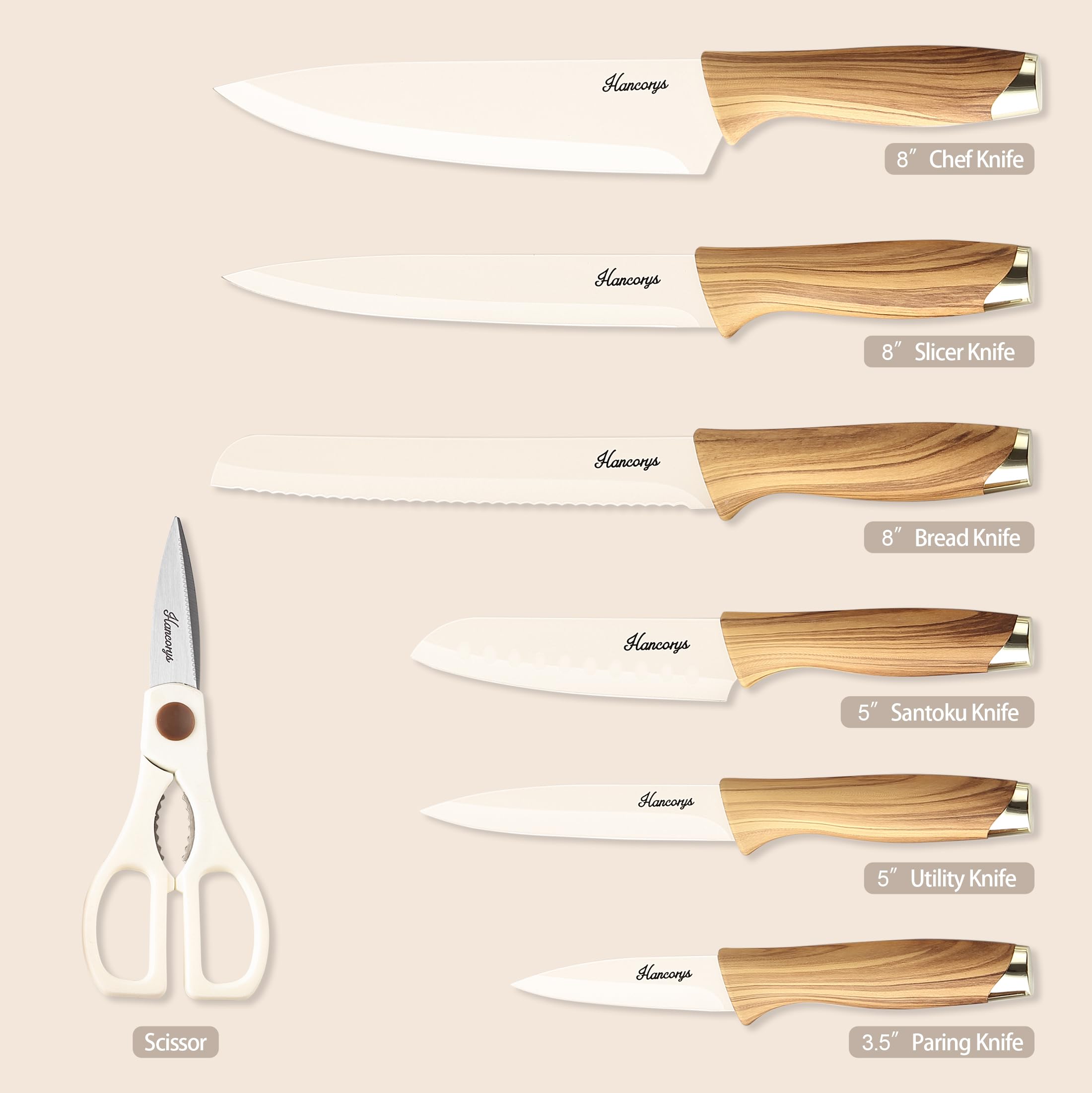 Tijeras de cocina Hancorys con funda de protección.