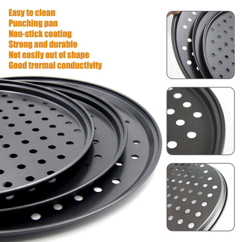 Bandeja Handook de acero carbono, ventilada, para hornear de forma constante.