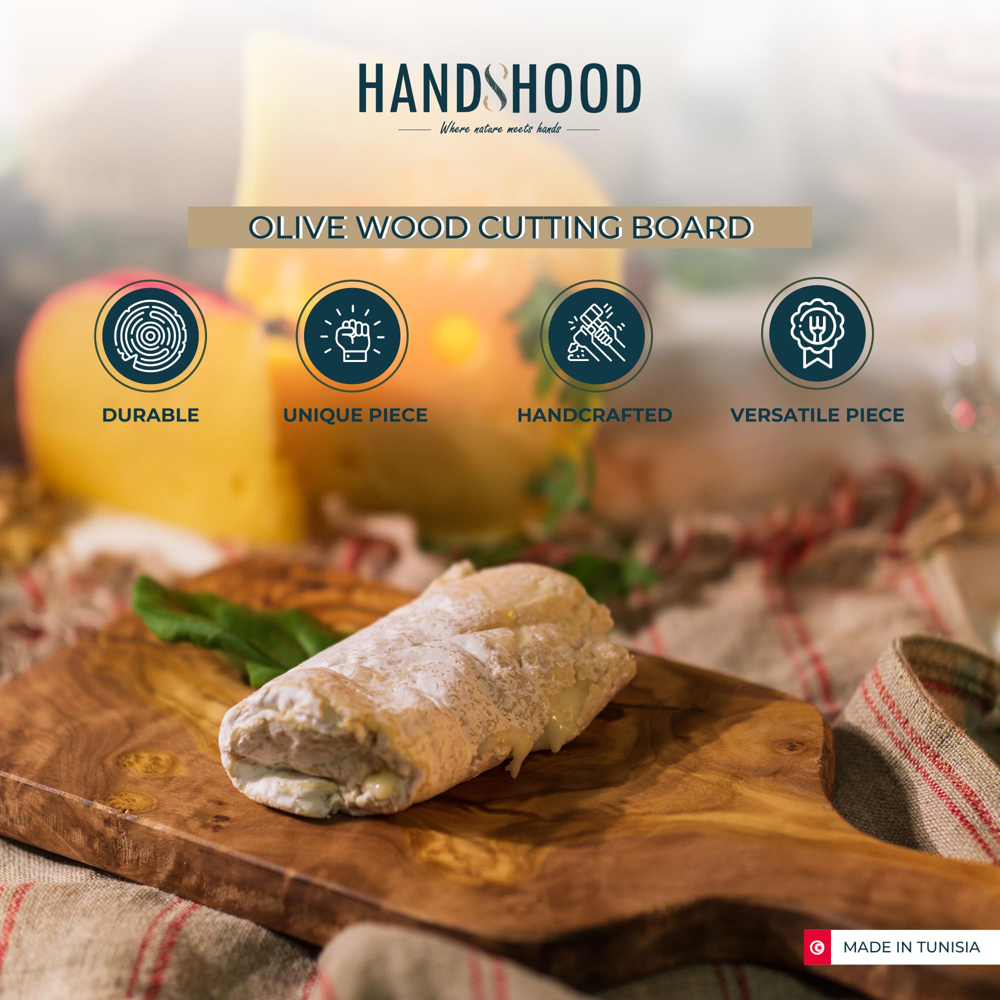 HandsHood superficie dura, fácil de limpiar con lavado a mano.