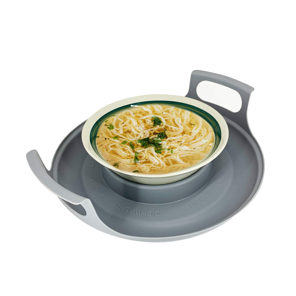 Handy Gourmet portacaldos para microondas frío con asas, seguro para transportar comida caliente