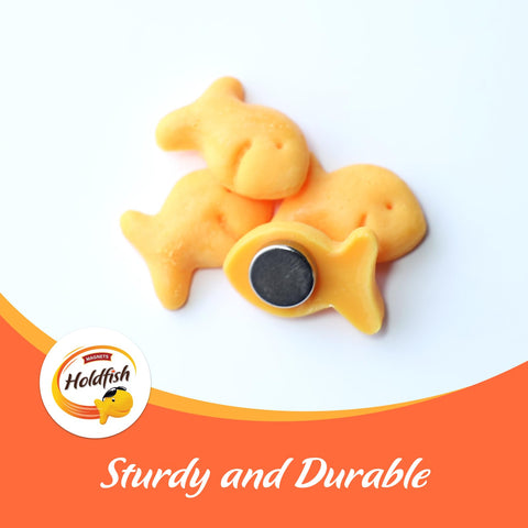 HandyCute imanes dorados en forma de pez, regalo ideal para amantes de aperitivos.