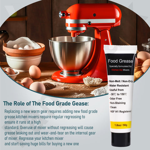 Grasa alimentaria HandyTek 1-8oz, lubricación segura para uso culinario.