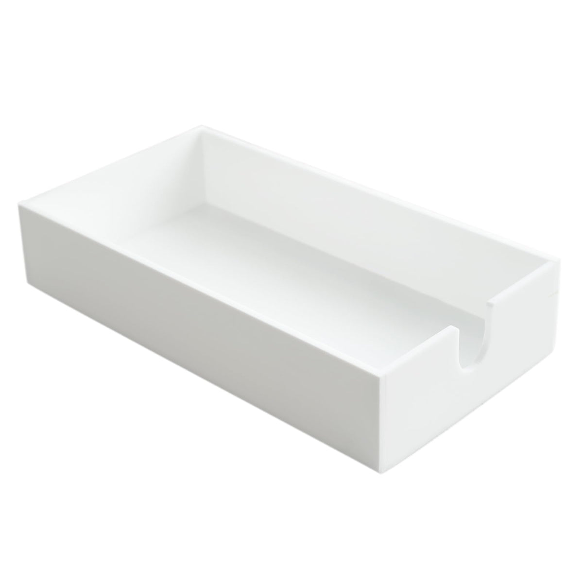 HANKOR porta-servilletas acrílico para baño, frente; mantiene toallas al alcance.