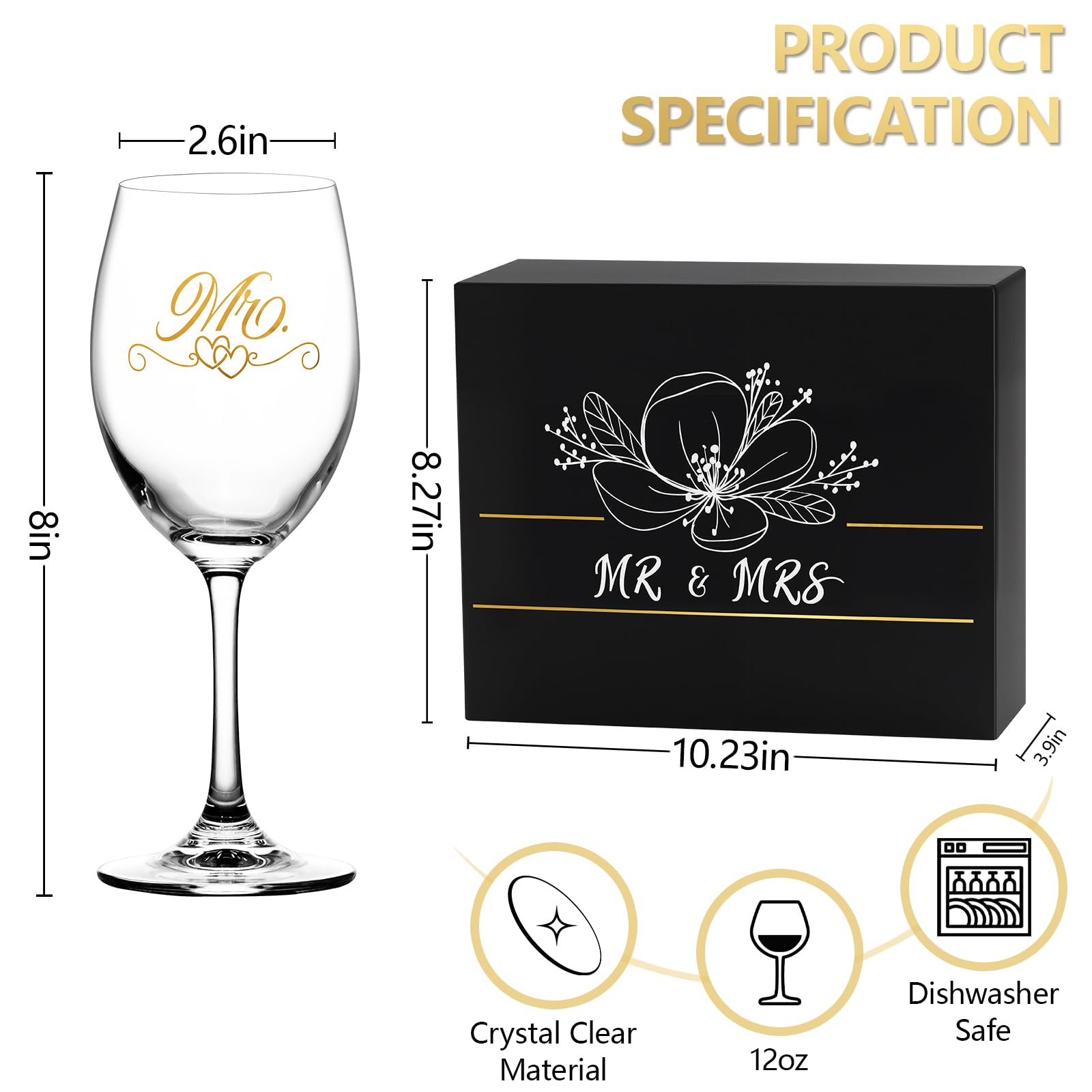 Copa de vino Hanmsen cristal brillante para mesa sofisticada