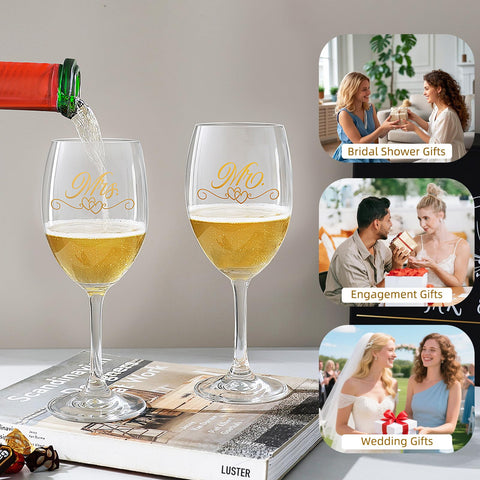 Juego de copas Hanmsen para parejas, regalo de boda o aniversario