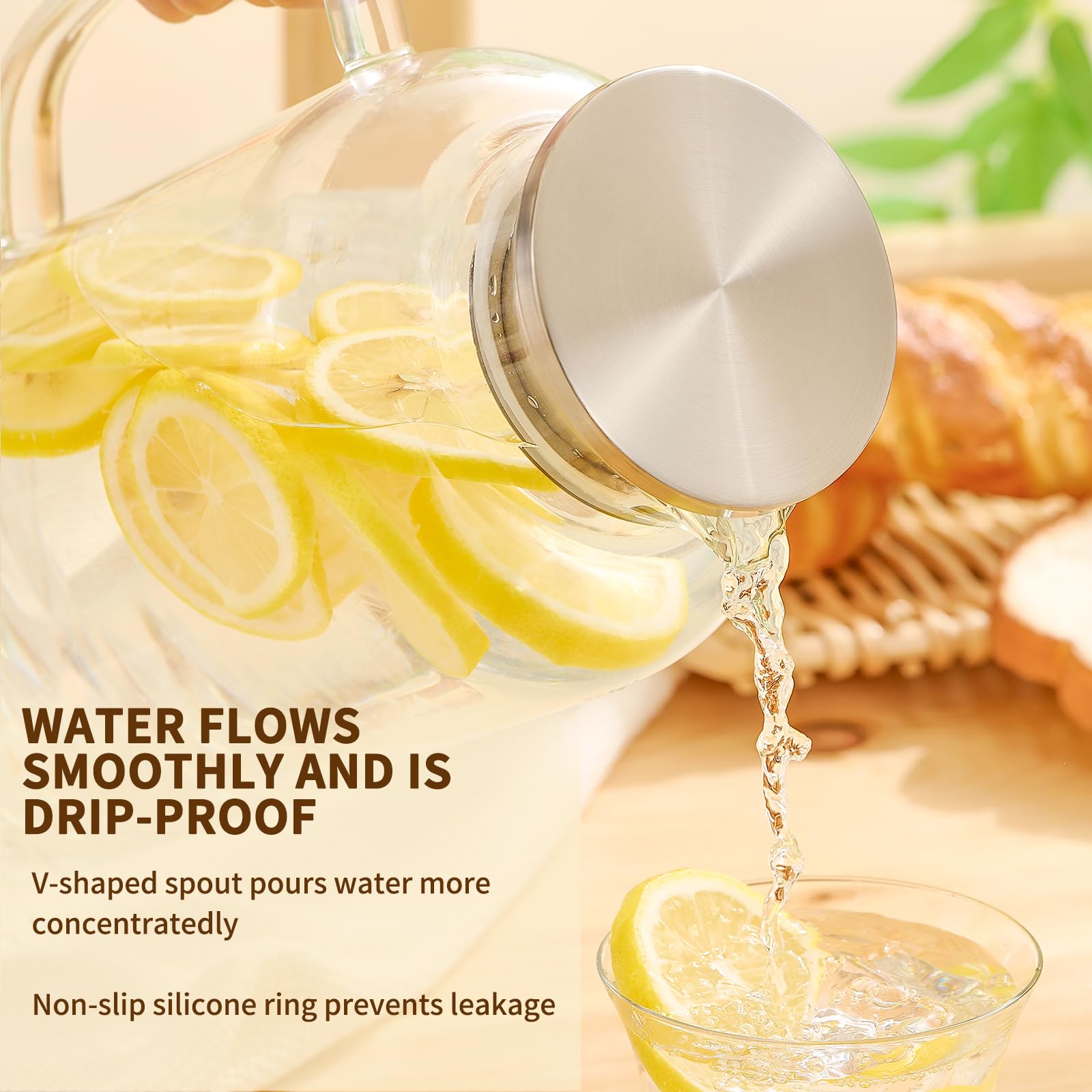 Vidrio Hannadepot resistente al calor y al frío, ideal para cocinar y conservar.