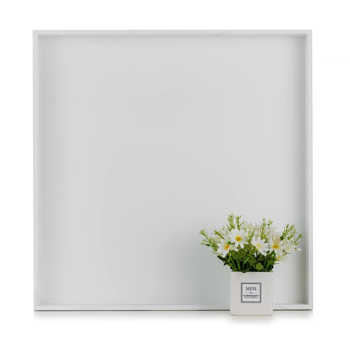 Bandeja Hanobe para otomán cuadrada 20 pulgadas, ideal para servir y decorar