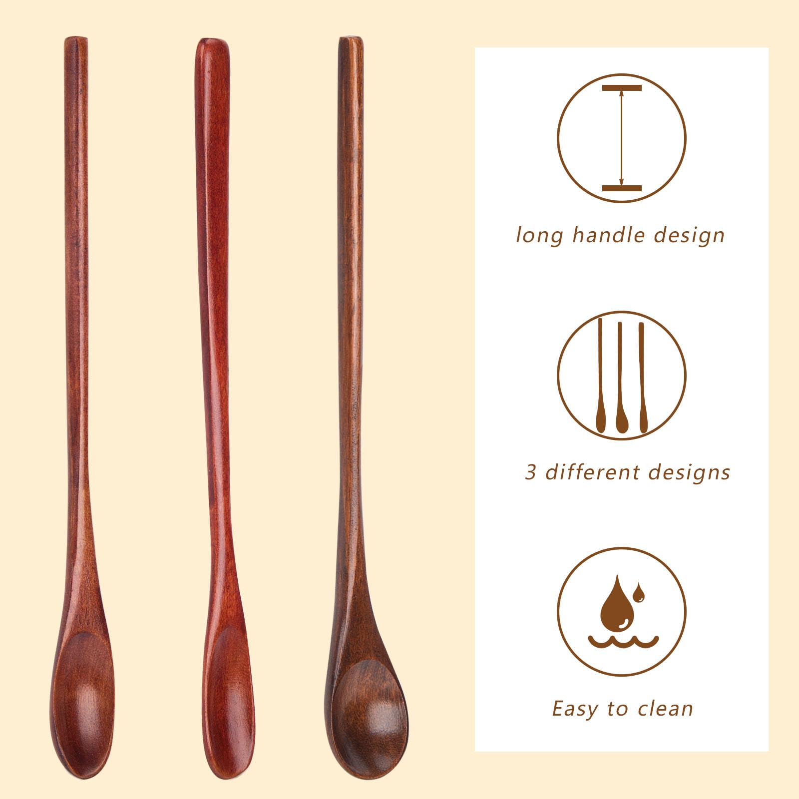 Cucharas HANSGO con diseño en 3 estilos, listas para varios rituales de cocina.