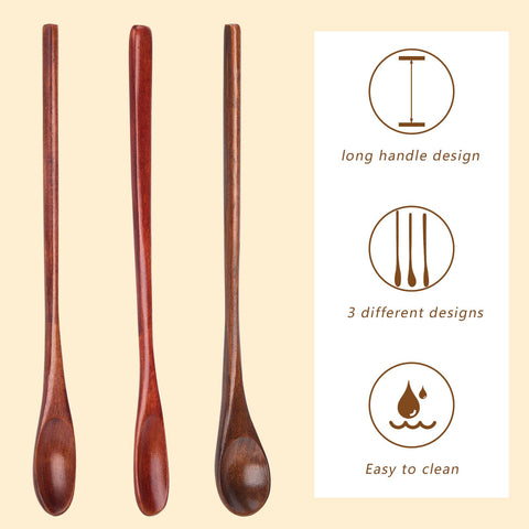 Cucharas HANSGO con diseño en 3 estilos, listas para varios rituales de cocina.