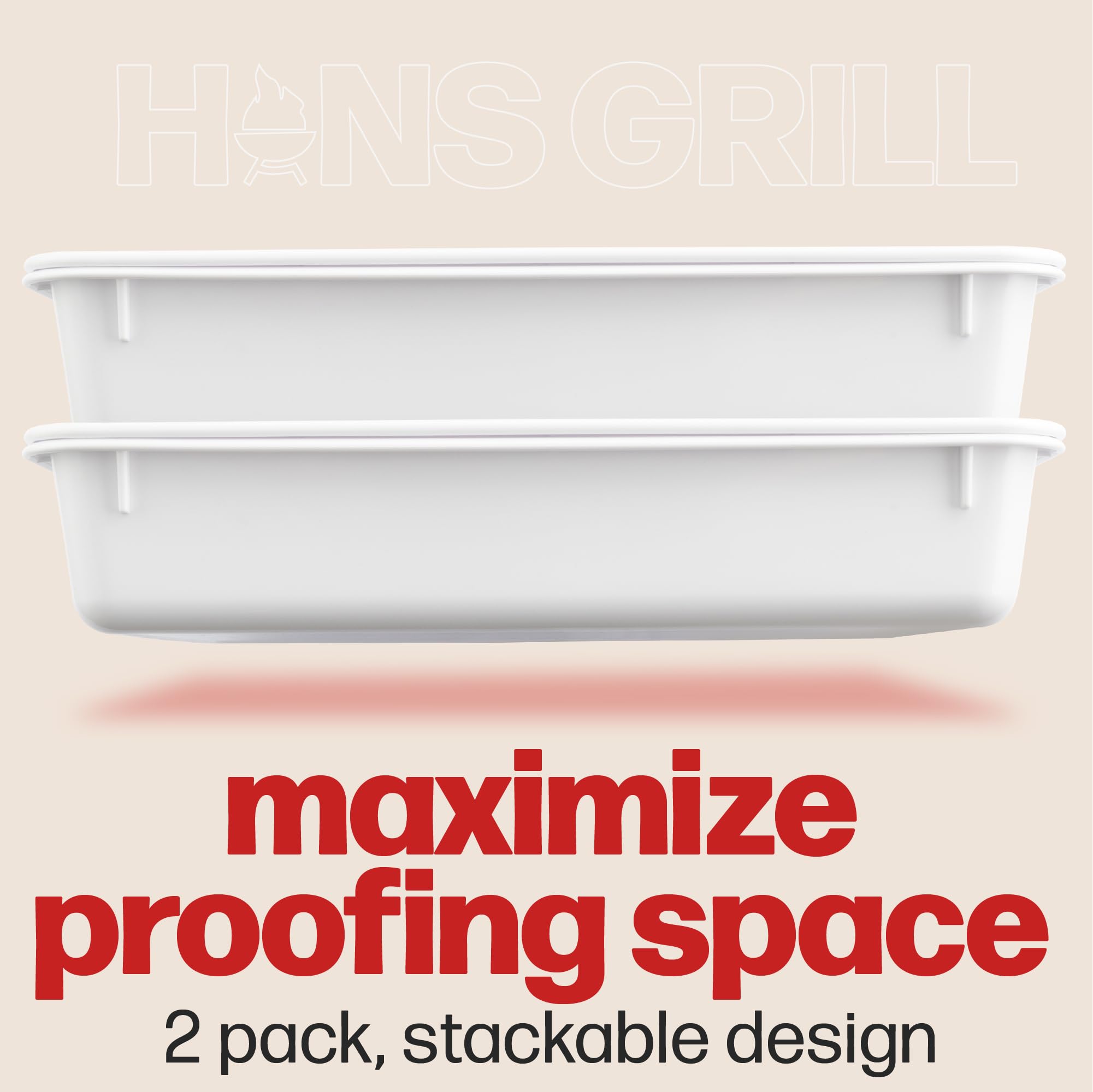 Hansgrill tapas transparentes, cierre seguro para almacenar masa y mantener humedad.
