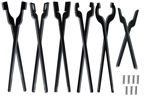 Pinzas Haocute bundle de 6 para forja, ideal para principiantes y artesanos.
