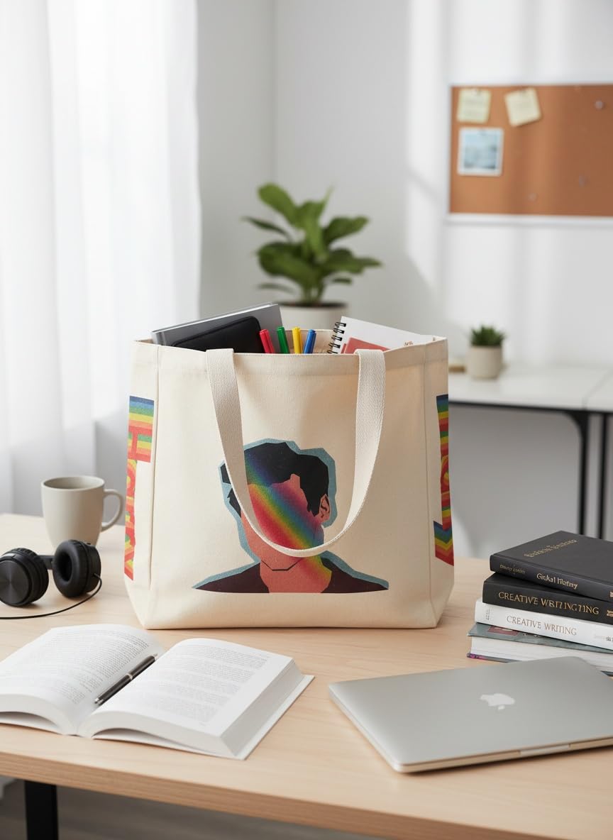 Bolso tote HaoHakka con correa de hombro cómoda de 27 cm.