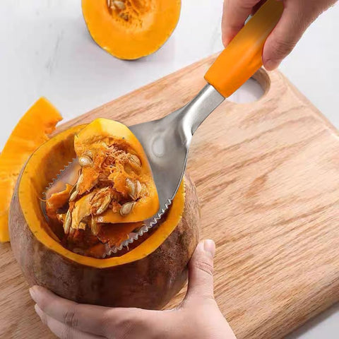 Haokithcun Superficie Raspado Amplia, limpia grandes cantidades de pulpa de una vez.