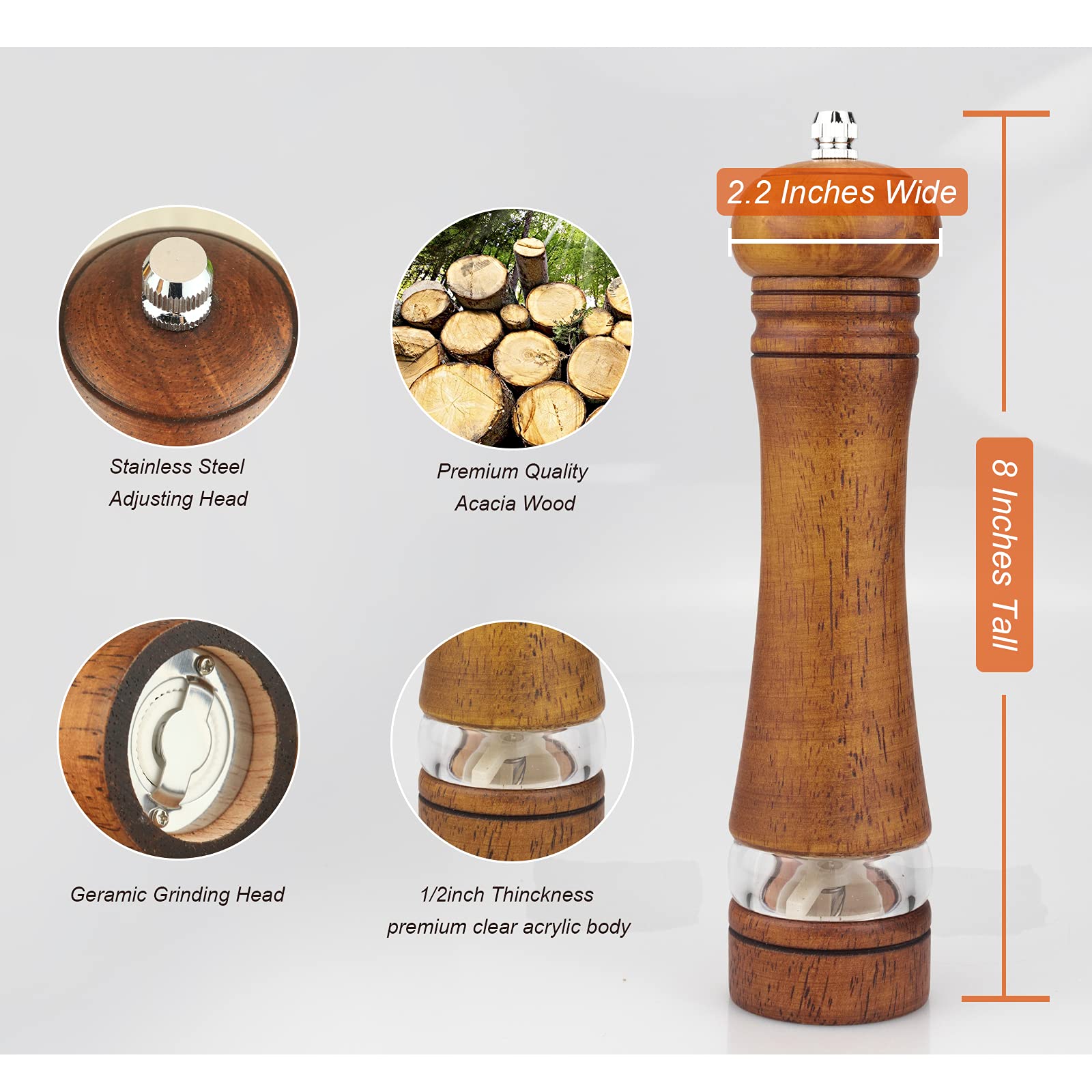 Materiales naturales Haomacro: madera y acero, diseño duradero y elegante.