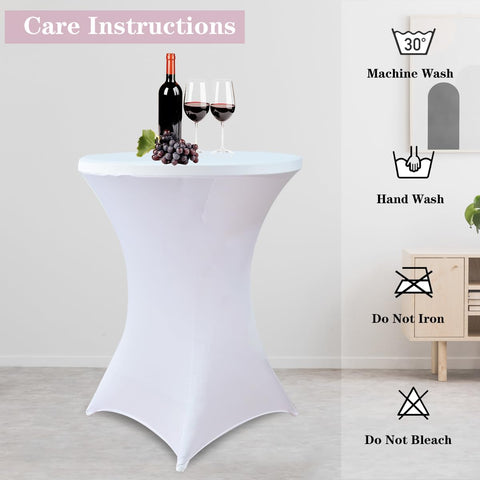 HAORUI cobertura mesa coctel espandex instalación fácil para eventos