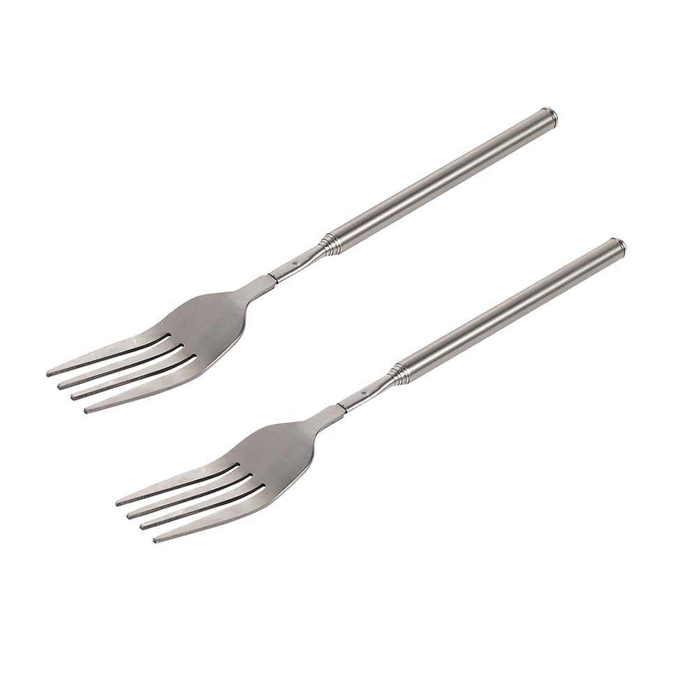 Haosie tenedor extensible para asados: toma comida sin acercarte al calor