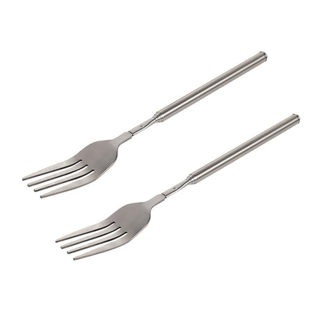 Haosie tenedor extensible para asados: toma comida sin acercarte al calor