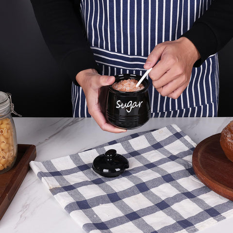 HAOTOP azucarero cerámico ideal para mostradores de hoteles y cafeterías.