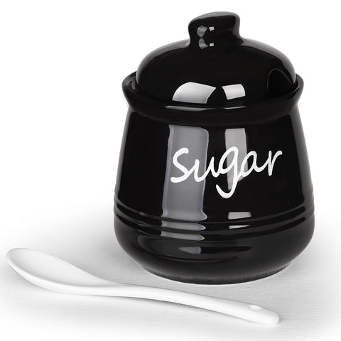 HAOTOP azucarero con ranura para cuchara, mantiene el utensilio a mano.