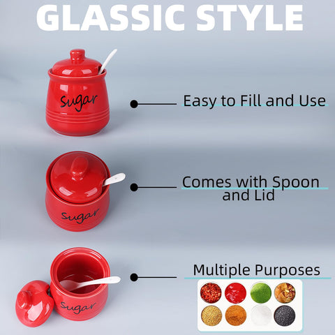 HAOTOP azucarero cerámico para cocina y bar, diseño práctico