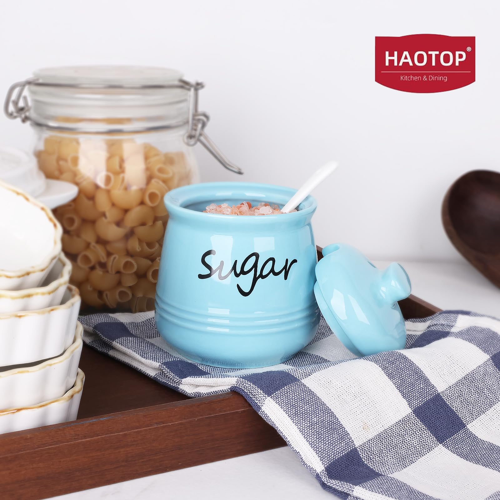 HAOTOP azucarero multiuso para sal, azúcar y polvos culinarios