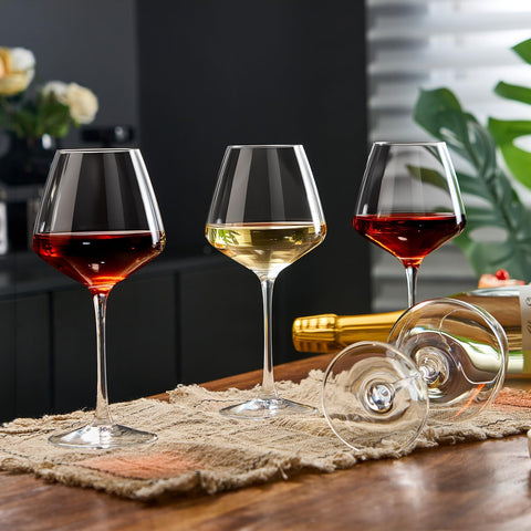 Haoxishui copa vino blanco detalle borde Delgado 16 onzas para elegancia