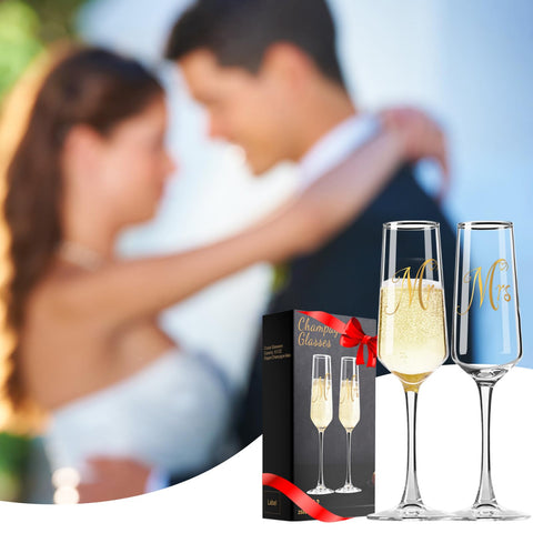 Regalo ideal para pareja Haoxishui, conjunto de dos copas para compromisos y aniversarios.