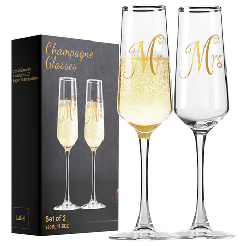 Copas Haoxishui Sr. y Sra., diseño exquisito para bodas y brindis sofisticados.