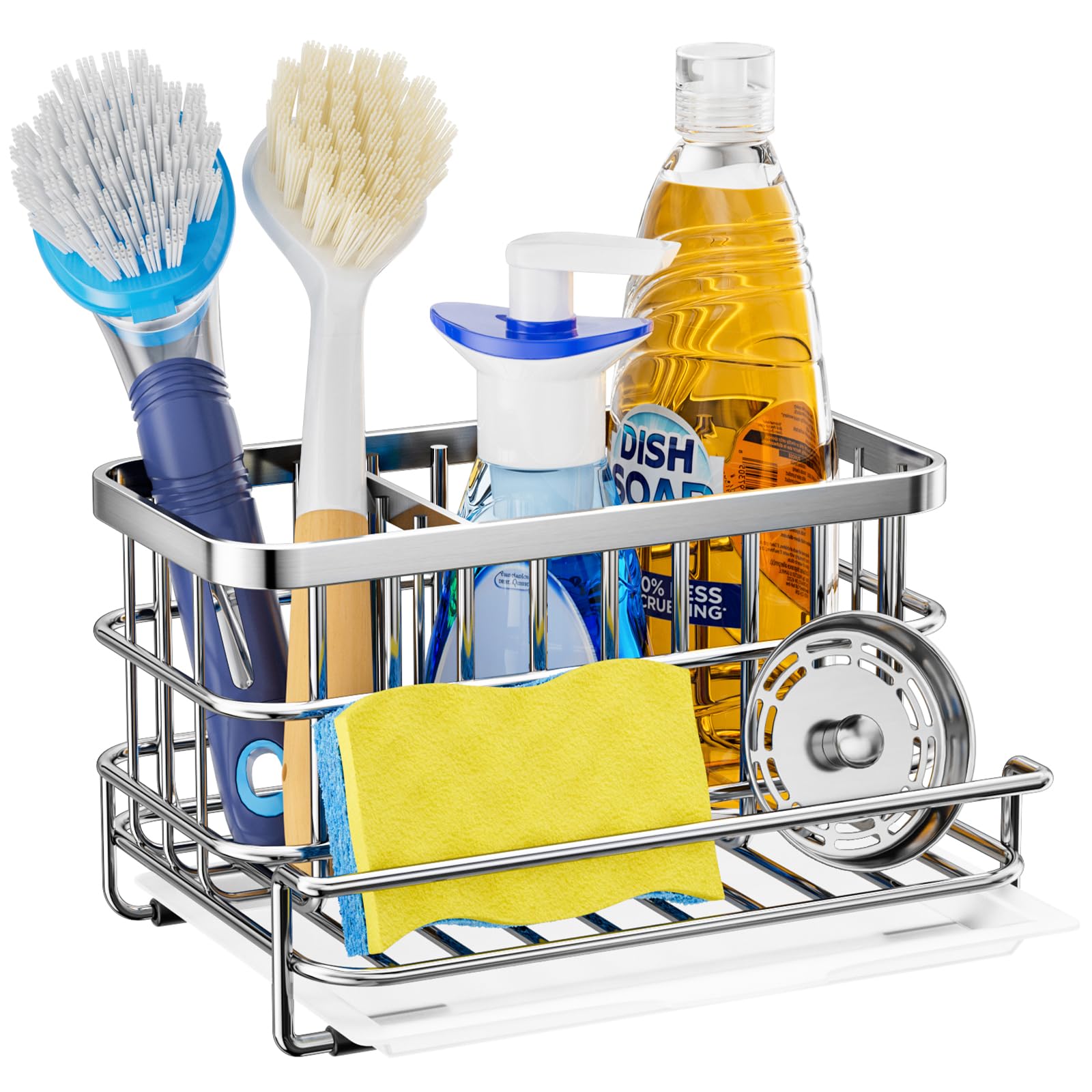 HapiRm organizador de fregadero en acero inoxidable SUS304, aspecto elegante y duradero