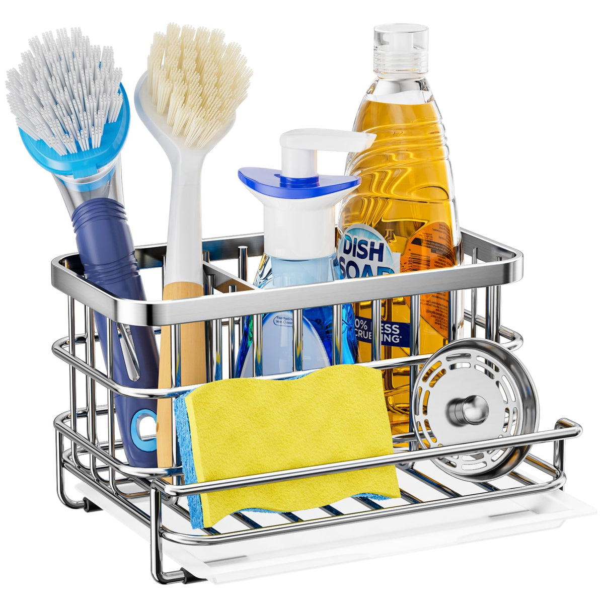 HapiRm organizador de fregadero en acero inoxidable SUS304, aspecto elegante y duradero