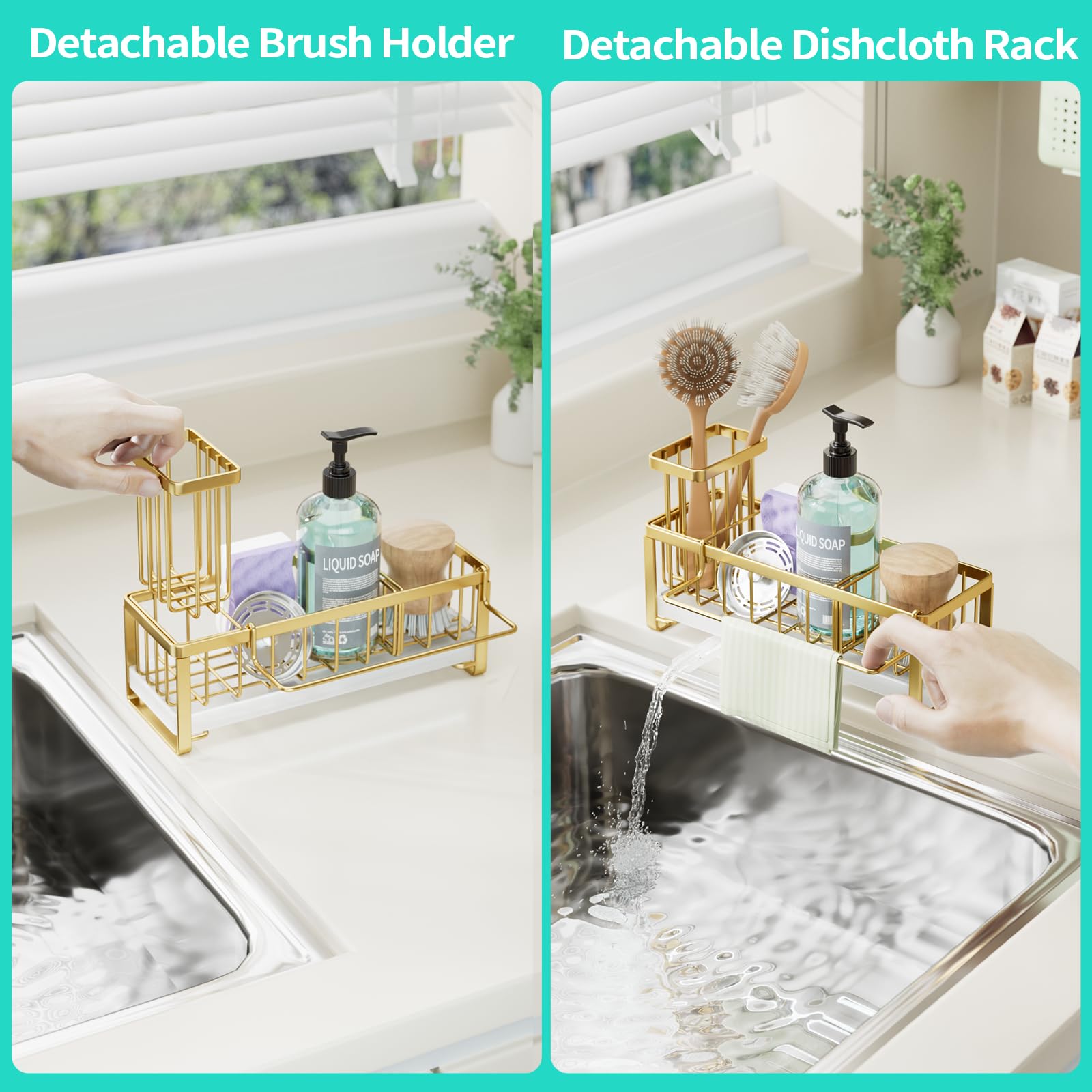 HapiRm porta-paños desmontable para paños de cocina secos.