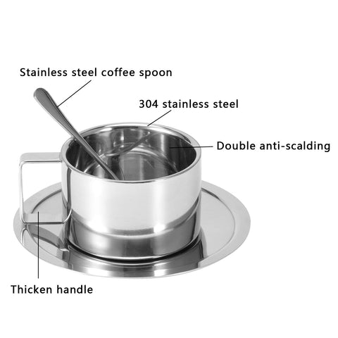 Platillo Hapivida de acero inoxidable para tazas