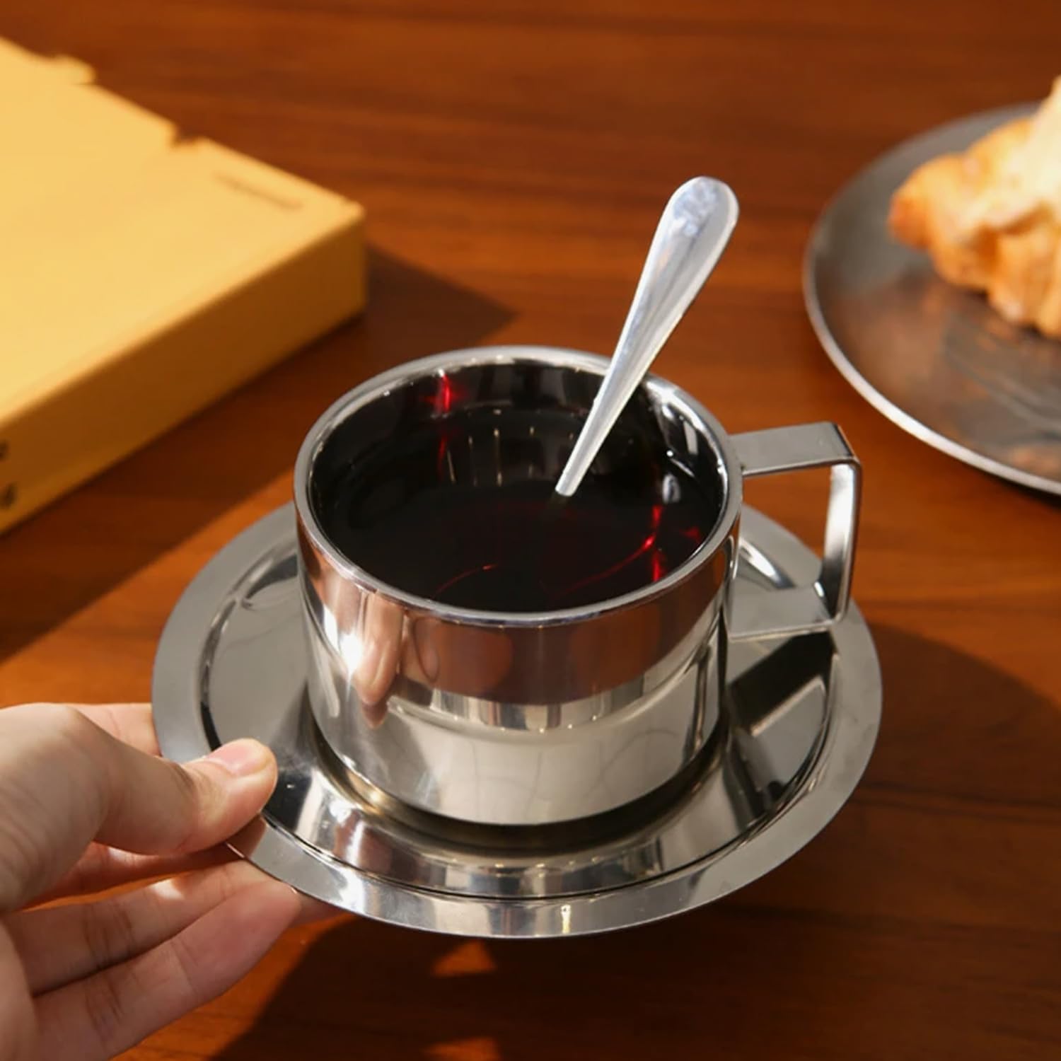 Tazas Hapivida con acabado brillante, superficie suave y fácil limpieza