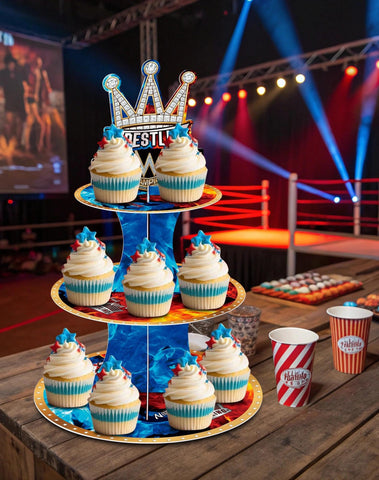 HAPPARTY para-fiestas-wrestling-dulces: display elegante para eventos deportivos