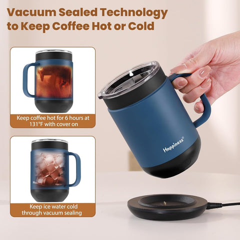 Aislamiento de doble pared Happiness conserva el calor sin quemar las manos.