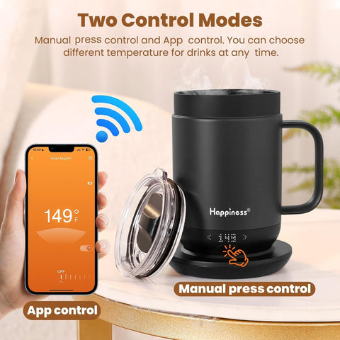 Aislamiento doble Happiness en acero inoxidable conserva el calor.