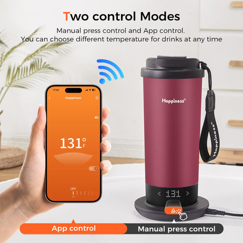 Indicadores de batería y temperatura Happiness permiten planificar el uso.