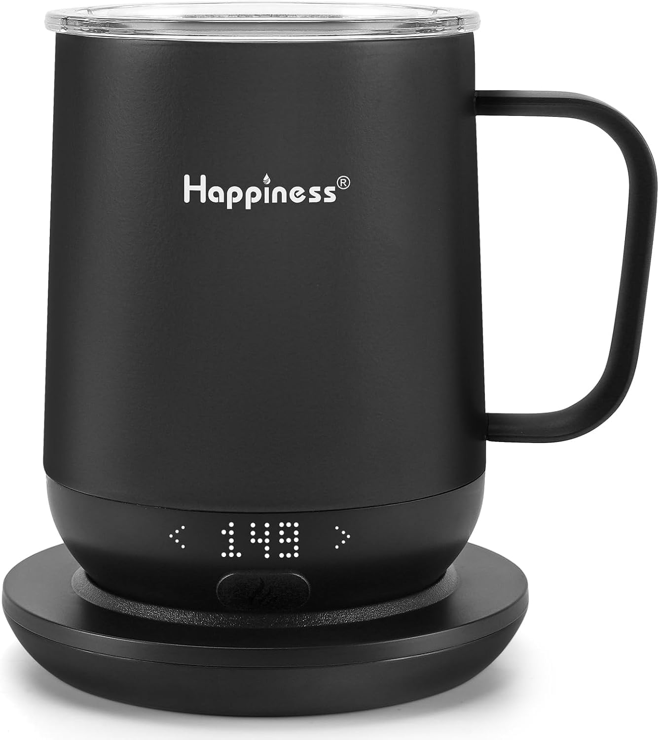 Taza Happiness con pantalla LED que marca la temperatura