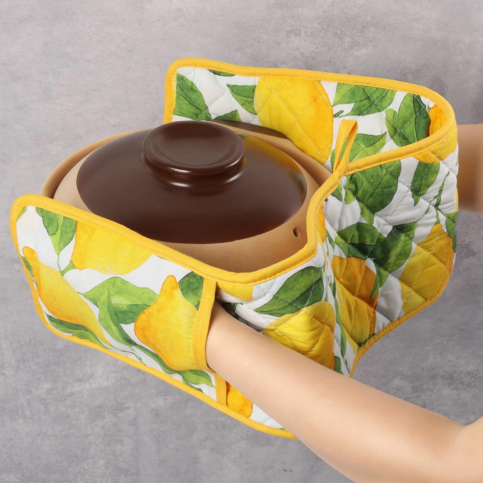 Guante HAPPJUN diseño limón ideal como regalo práctico de cocina