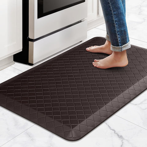 Alfombra HappyTrends antifatiga para cocina, 4-5 pulgadas, confort al cocinar.