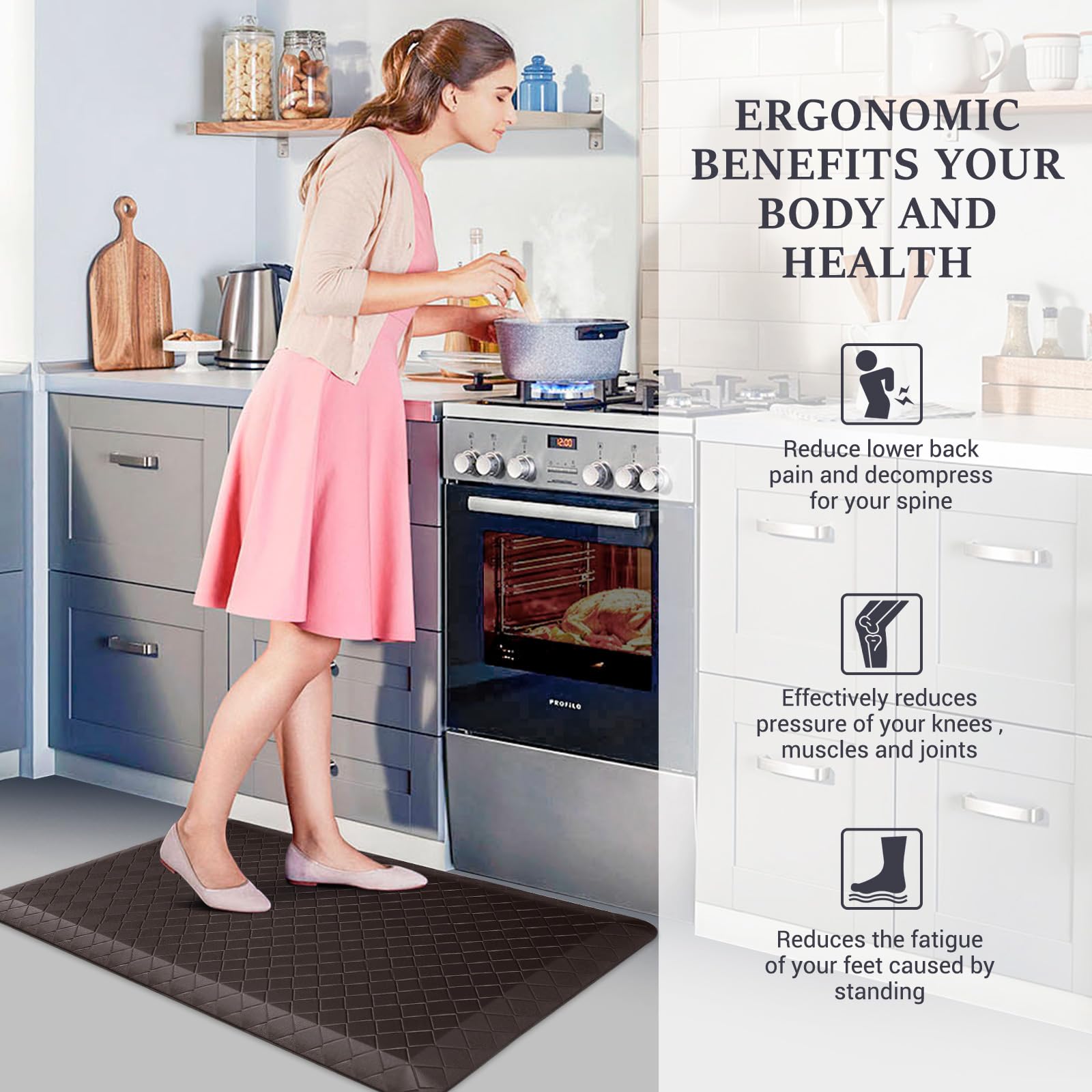 Borde biselado HappyTrends para cocina, reduce tropiezos y protege a la familia.