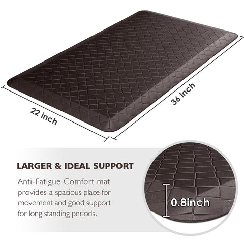 Alfombra HappyTrends impermeable para cocina, antideslizante y fácil de limpiar ante derrames.