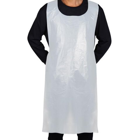Hapray delantal desechable blanco 46x28 para proteger la ropa en la cocina