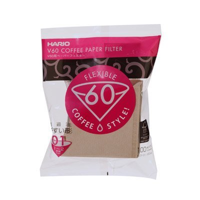 Tres paquetes de filtros Hario 01, 100 hojas cada uno, para uso diario en V60.
