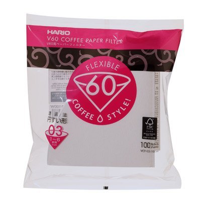 Conjunto de filtros Hario 03, uso diario para café limpio