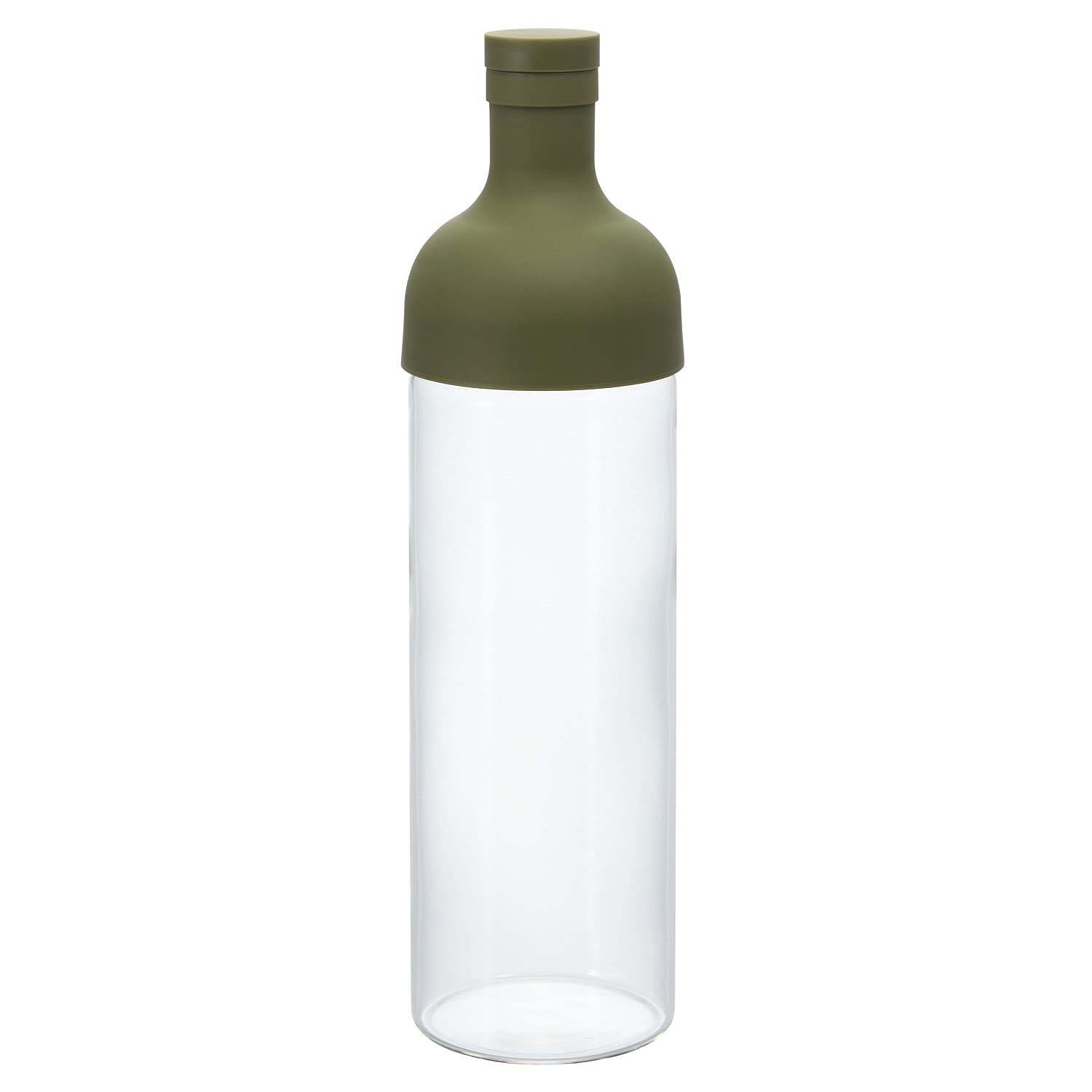 Botella HARIO para té frío de 750 ml, frente, ideal para infusiones en casa.