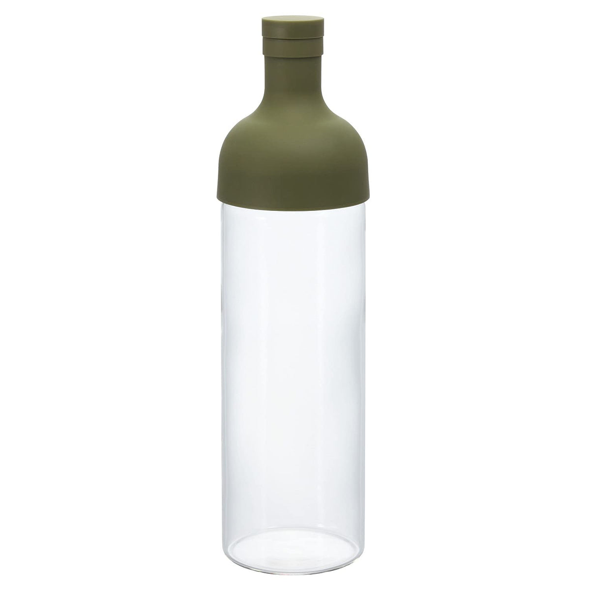 Botella HARIO para té frío de 750 ml, frente, ideal para infusiones en casa.
